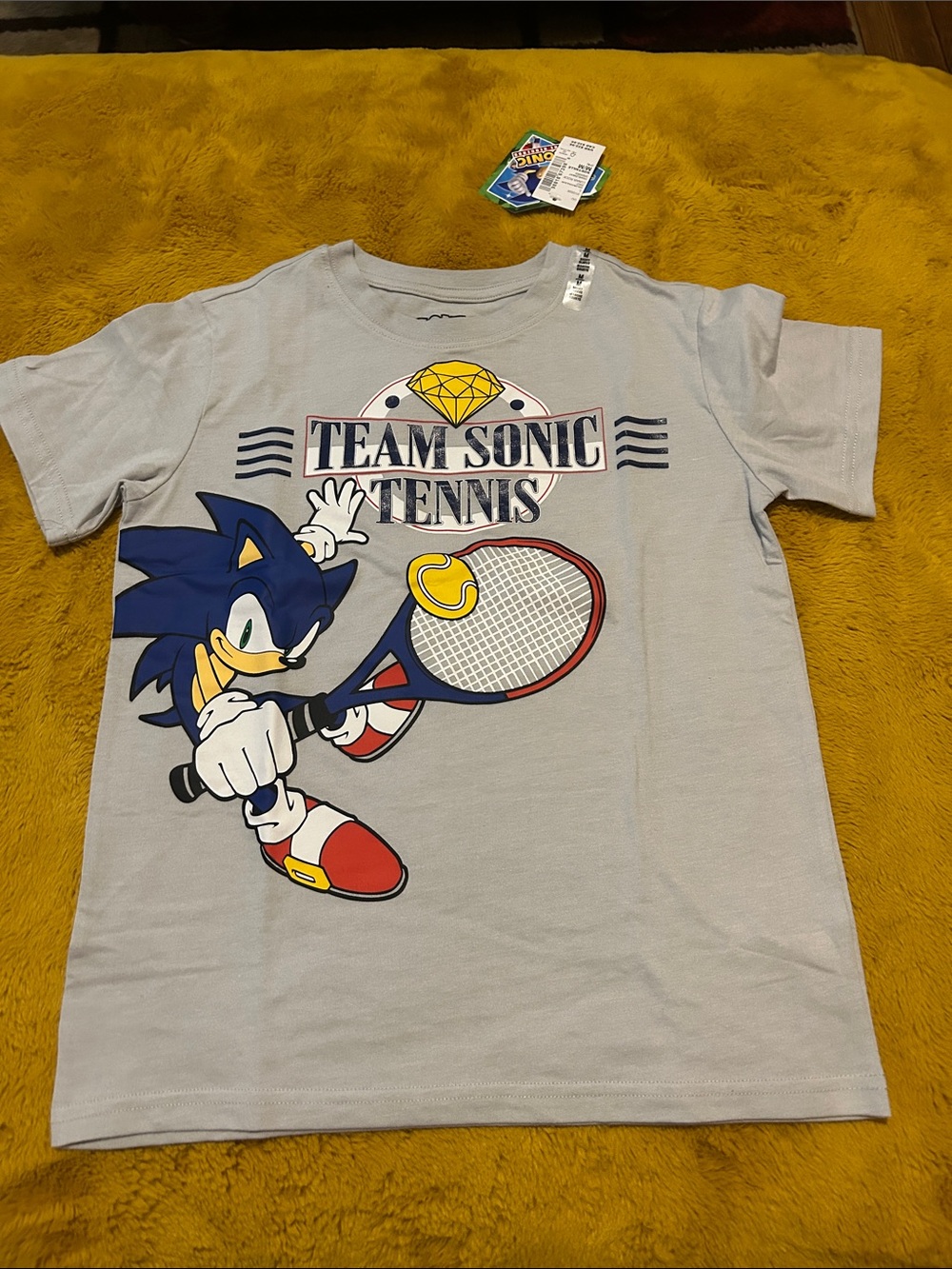 Sonic Team Tennis Short Sleeve Tee - Light Gray
